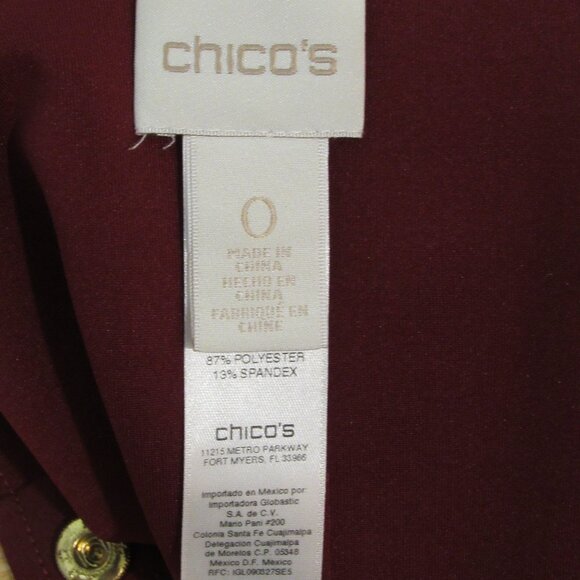 Chico's Orange Shirt/Jacket Size 0 4/6 - Picture 3 of 5